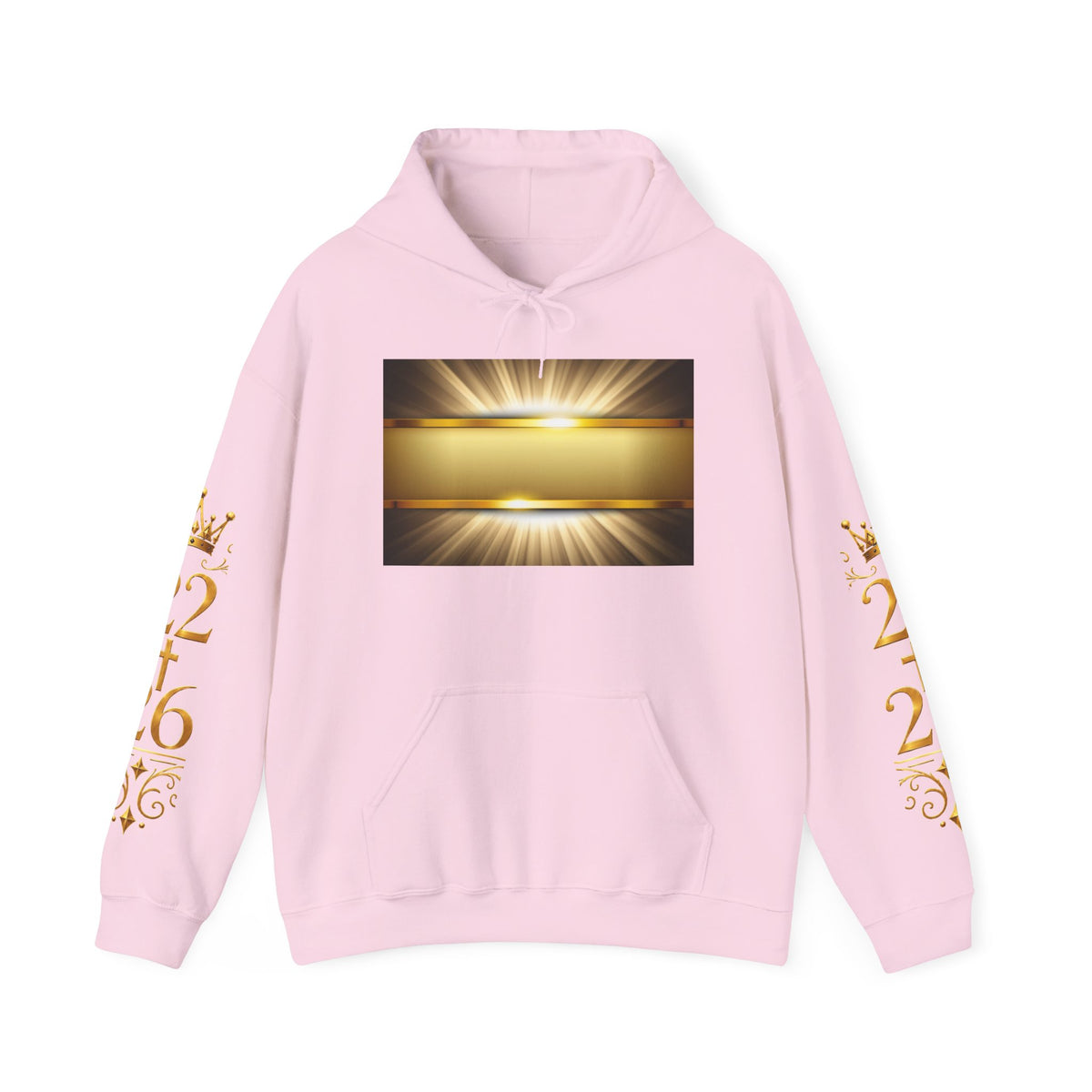 Harvest of the Earth Hoodie — Gold Crest Back Print with 2•26 Sleeve Design