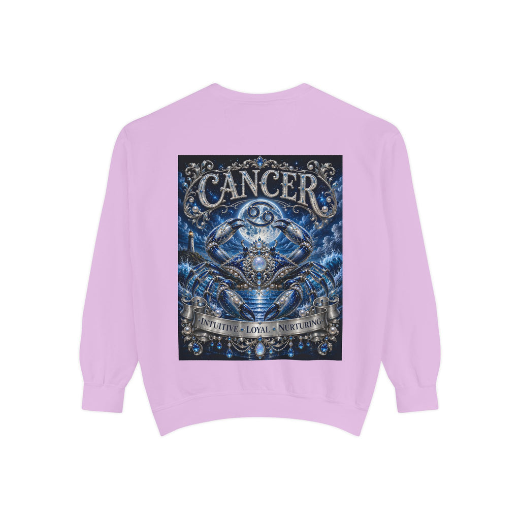 Cancer Zodiac Sweatshirt — Blue Crab Astrology Crewneck