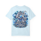 Pisces Zodiac T-Shirt — Blue Koi Fish Astrological Tee