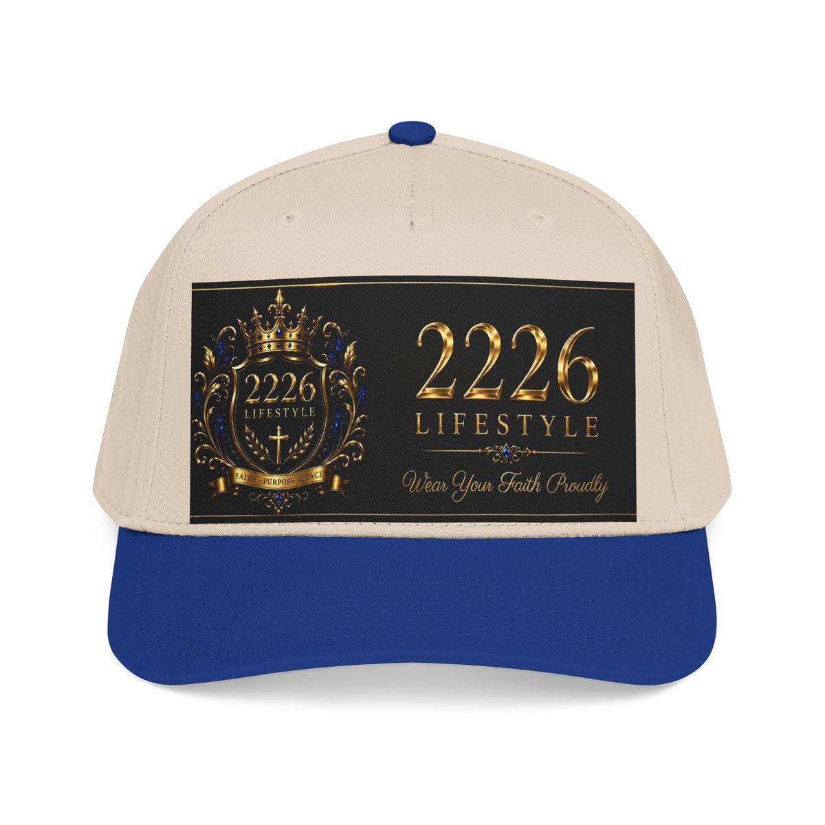 Mid Profile Baseball Cap - 2226 Lifestyle Gold Crest Hat