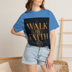 T-Shirt - "Walk By Faith / Not By Sight" Inspirational Christian Tee