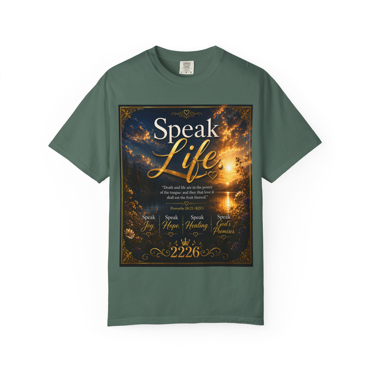 Christian Inspirational T-Shirt — "Speak Life" & "Still on the Throne" Faith Graphic Tee