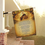 Garden Flag - "You Are Held" Inspirational Prayer Banner (Religious Spiritual Decor)