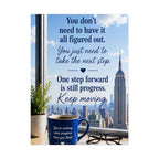 Motivational City View Poster – “You Don’t Need to Have It All Figured Out” Inspirational Wall Art
