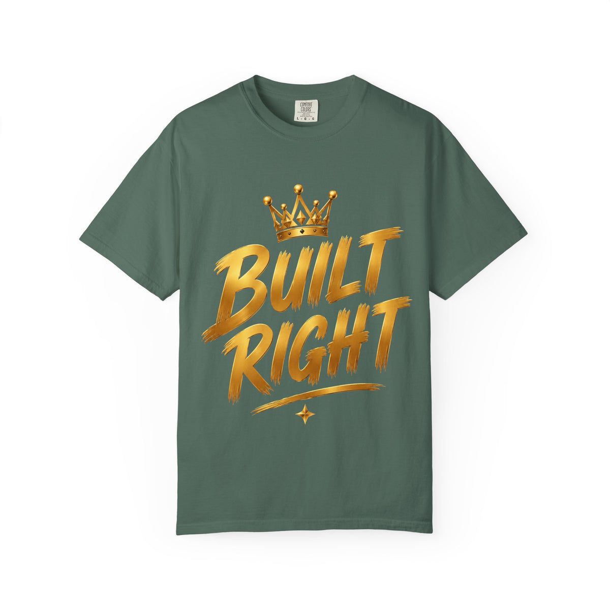 Built Right T-Shirt — Christian Faith Floral Cross Tee (She Is Built Different)