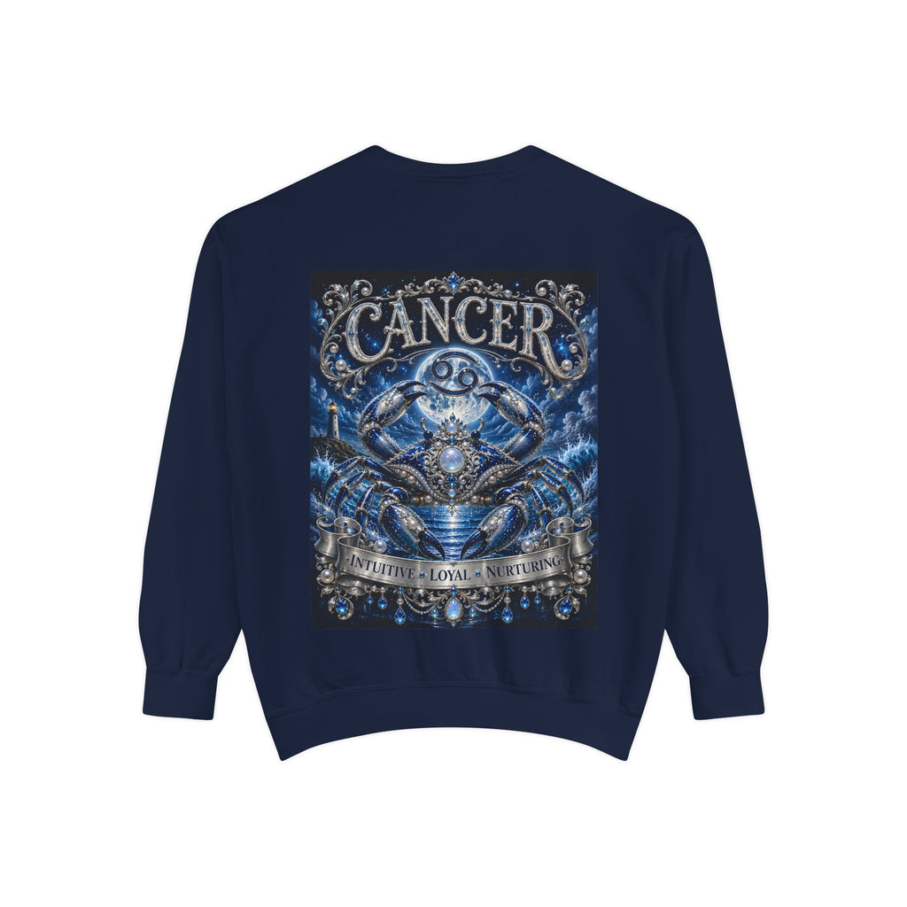 Cancer Zodiac Sweatshirt — Blue Crab Astrology Crewneck