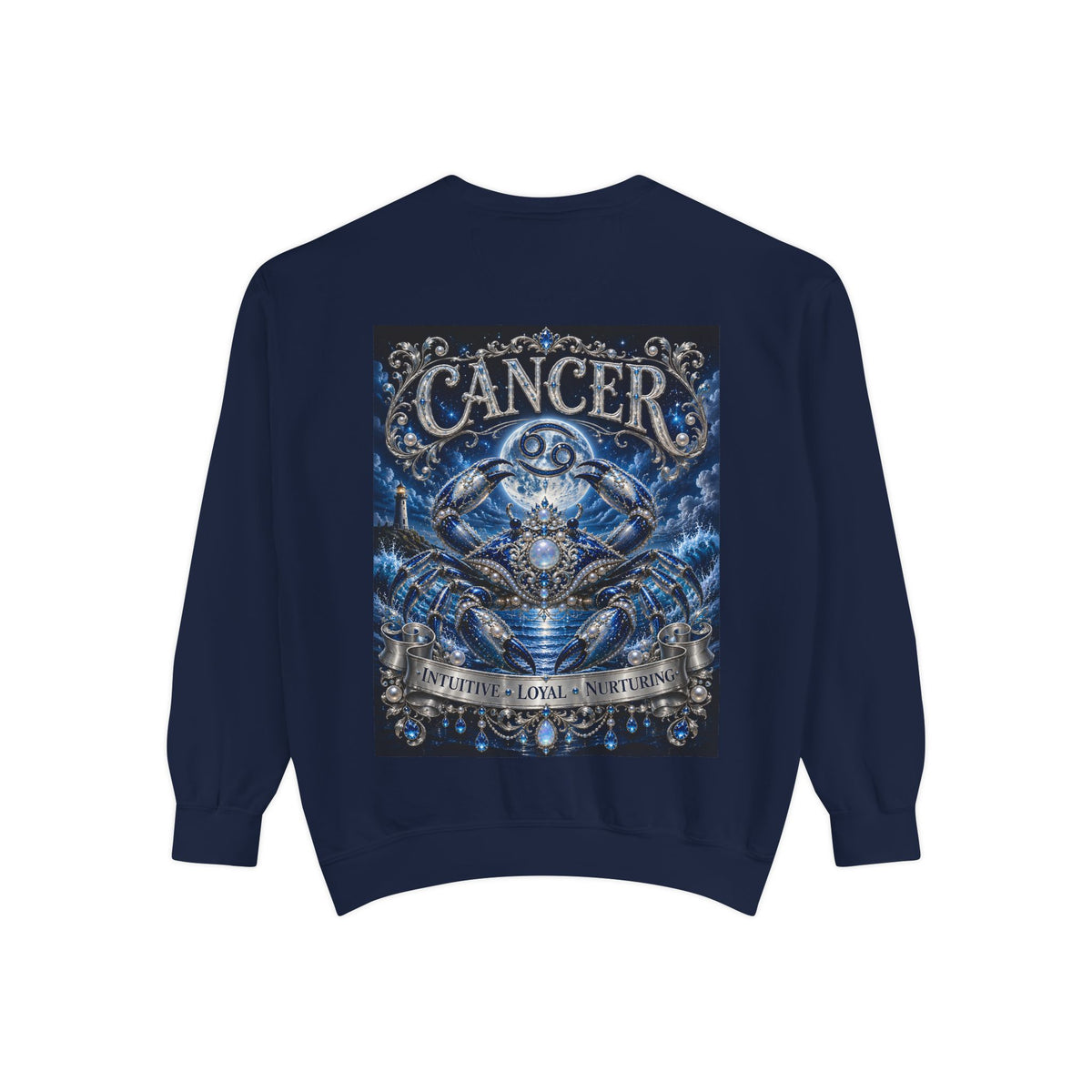 Cancer Zodiac Sweatshirt — Blue Crab Astrology Crewneck