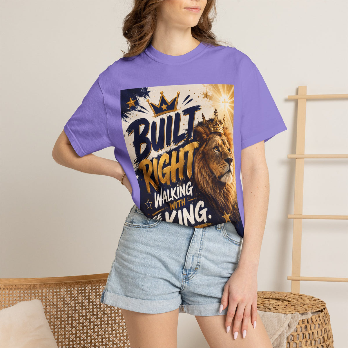Built Right Walking With The King T‑Shirt