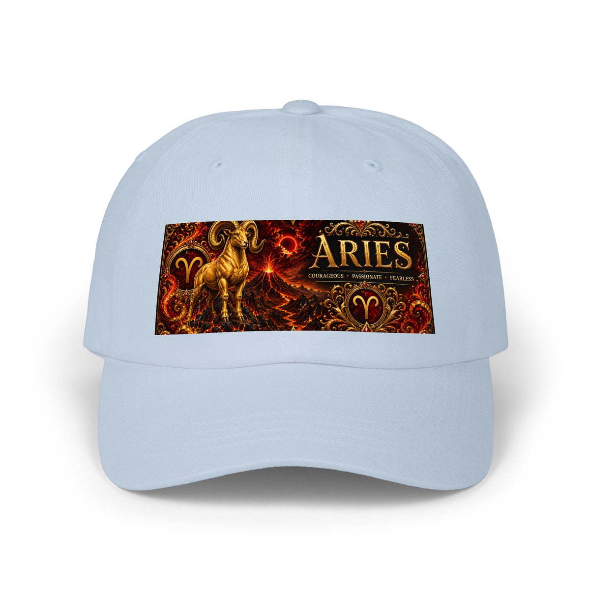 Aries Zodiac Dad Cap — Classic Astrological Ram Baseball Hat