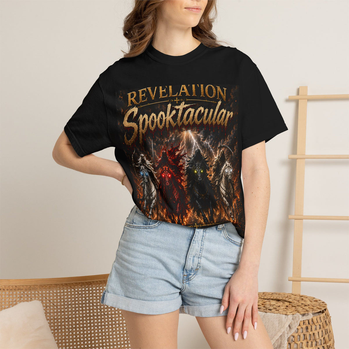 Revelation Spooktacular T-Shirt — Four Horsemen Graphic Tee (Revelation 6)