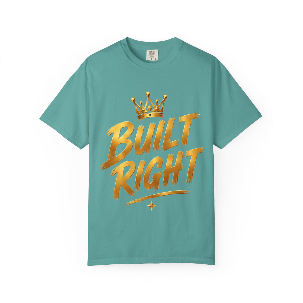 Built Right T-Shirt — Christian Faith Floral Cross Tee (She Is Built Different)