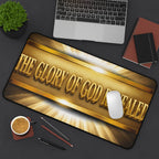 Desk Mat — "The Glory of God Revealed" Inspirational Christian Office Desk Mat