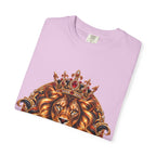 Leo Zodiac Lion T-Shirt — Regal Crowned Lion Astrology Tee