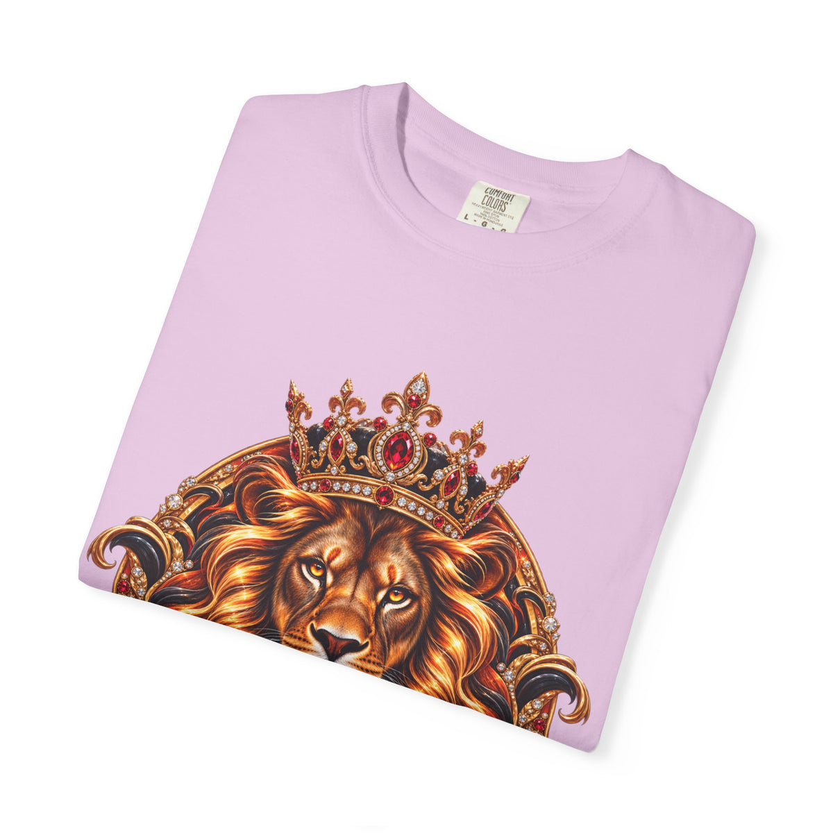 Leo Zodiac Lion T-Shirt — Regal Crowned Lion Astrology Tee