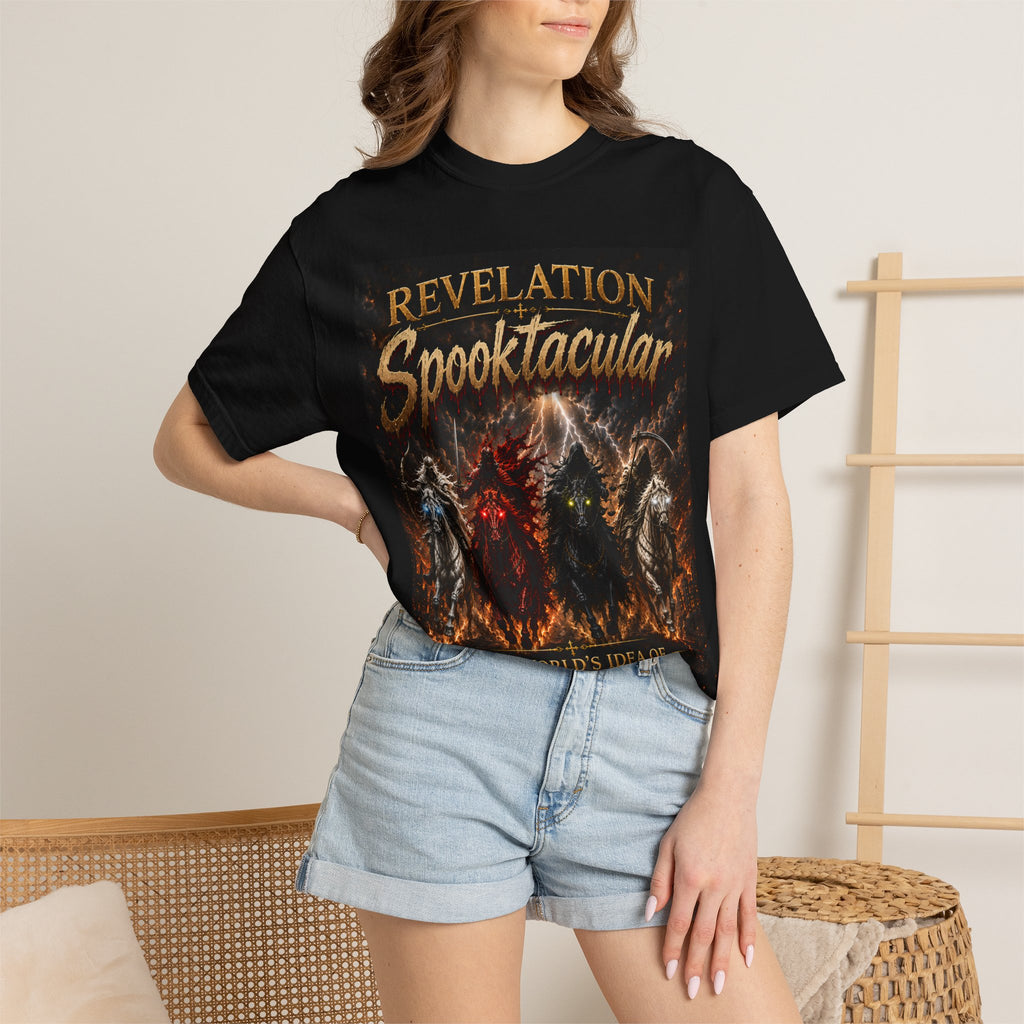 Spooktacular Revelation T-Shirt — "The Victory Lamb" Christian Halloween Graphic Tee