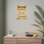 Religious Poster - "Do Not Sorrow, for the Joy of the Lord is Your Strength" (Nehemiah 8:10) rolled poster