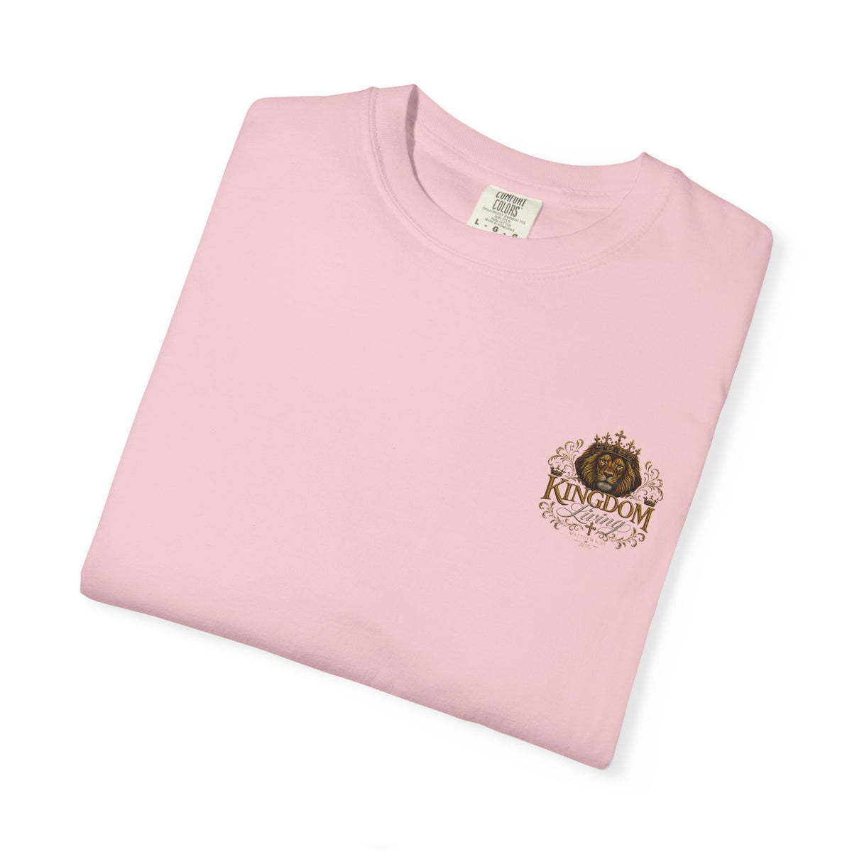 Kingdom Living Lion T-Shirt — Crowned Lion Christian Faith Tee