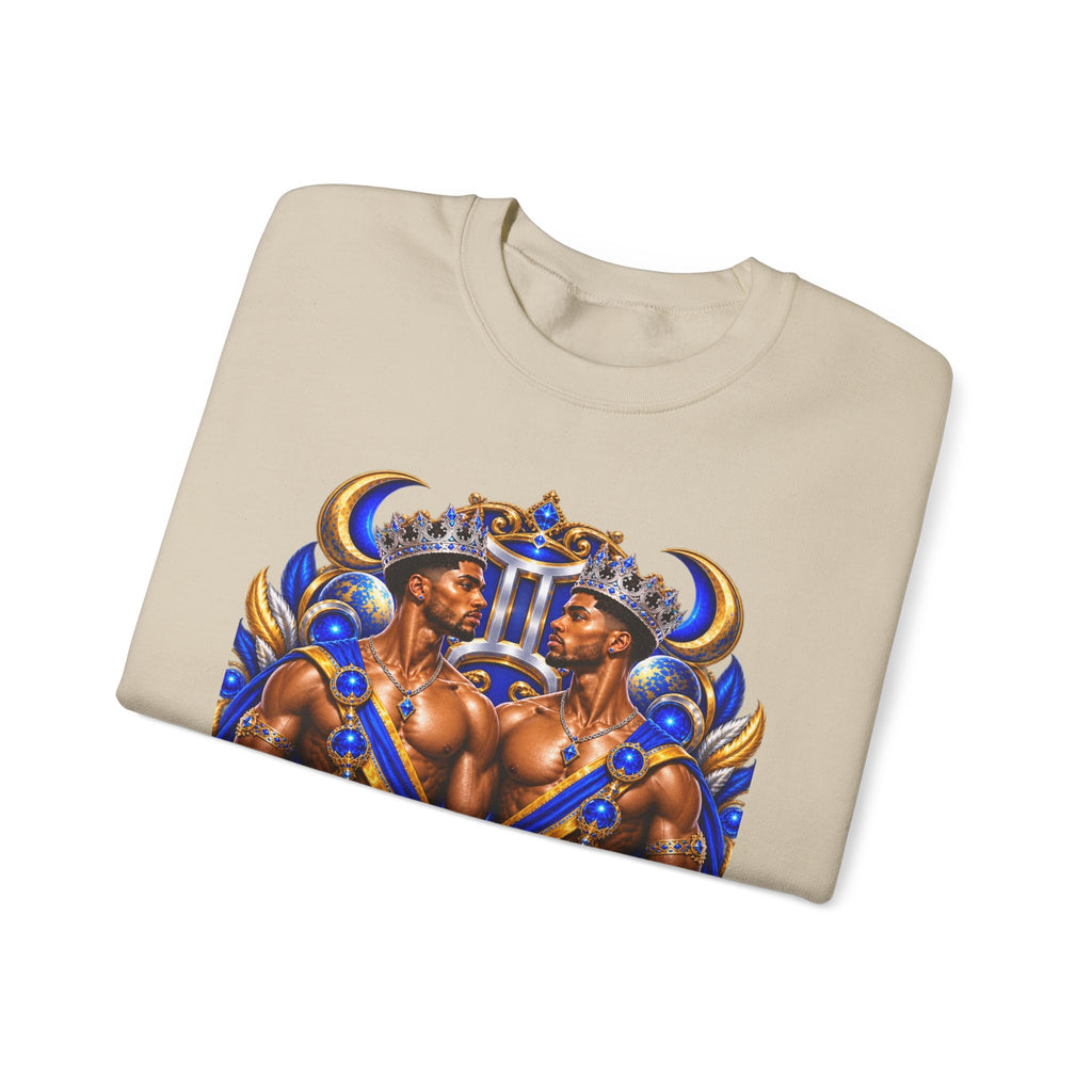 Gemini Zodiac Sweatshirt — Twin Princes Astrological Crewneck