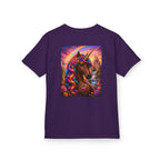 Kids Brown Unicorn Tee — Rainbow Fantasy Magical Horse Shirt