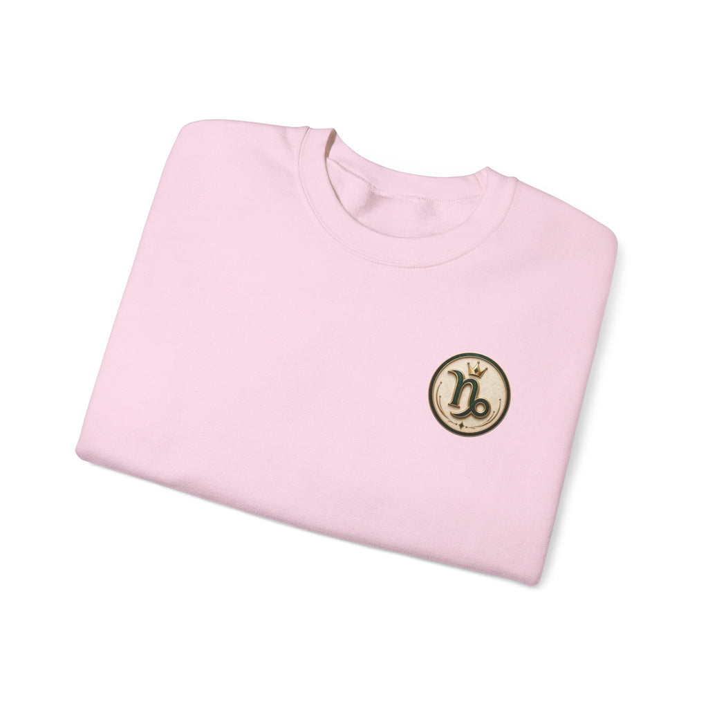 Capricorn Zodiac Crewneck Sweatshirt — Goat Astrology Graphic Pullover