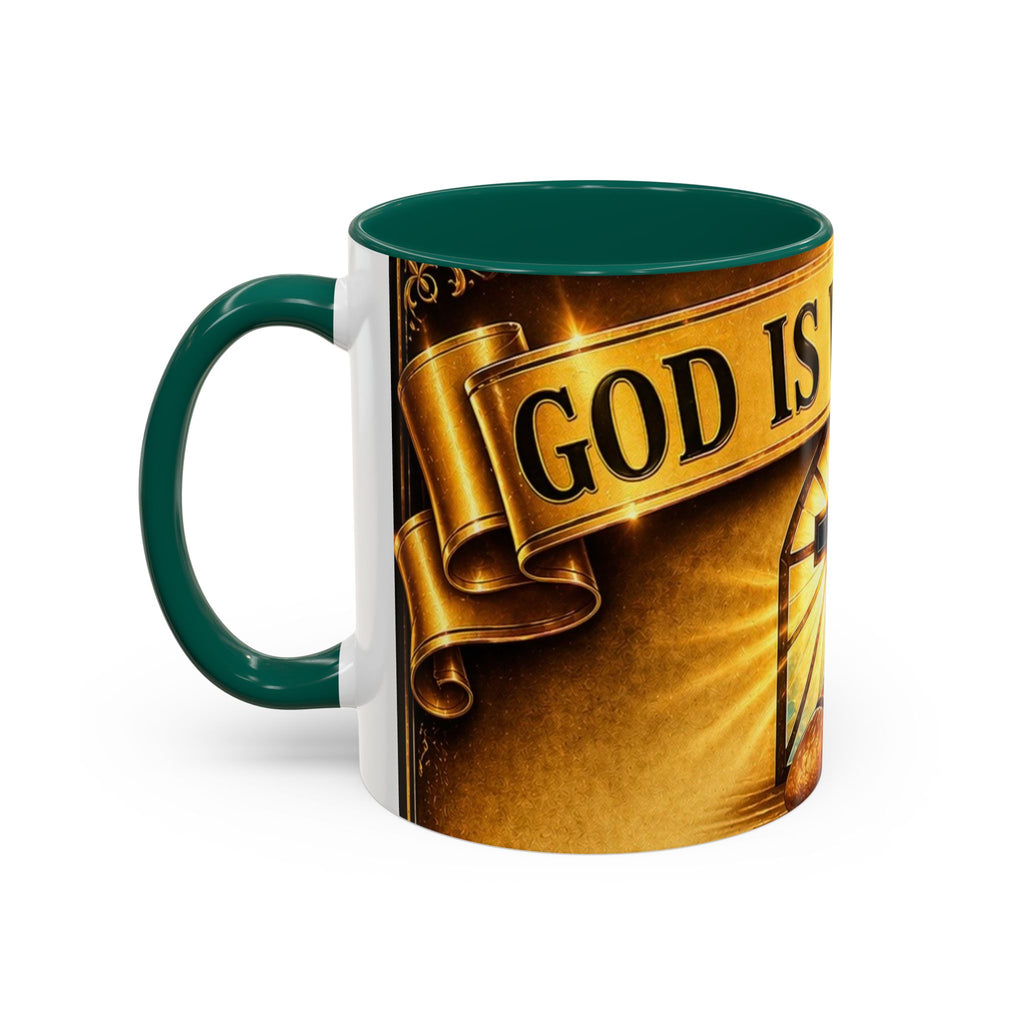 Inspirational Communion Mug — "God Is With You" Christian Coffee Cup