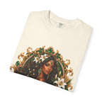 Virgo Zodiac T-Shirt — Elegant Virgo Goddess & Owl Horoscope Tee