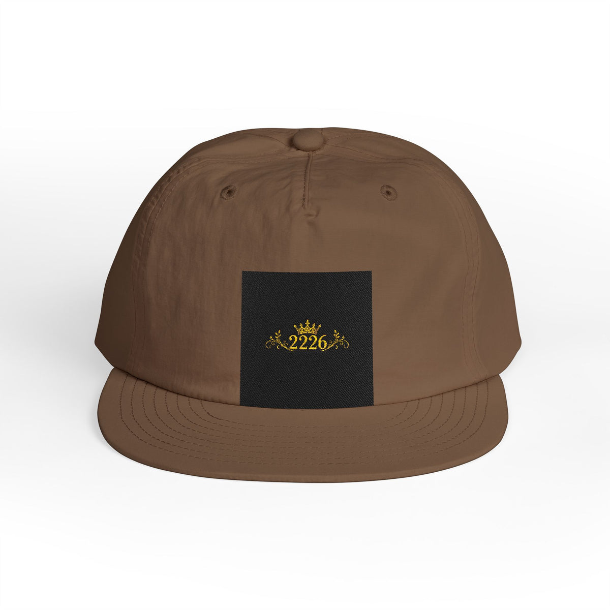 Surf Cap - Minimal Gold Wave Embroidered Patch Hat