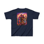 Kids Brown Unicorn Tee — Rainbow Fantasy Magical Horse Shirt