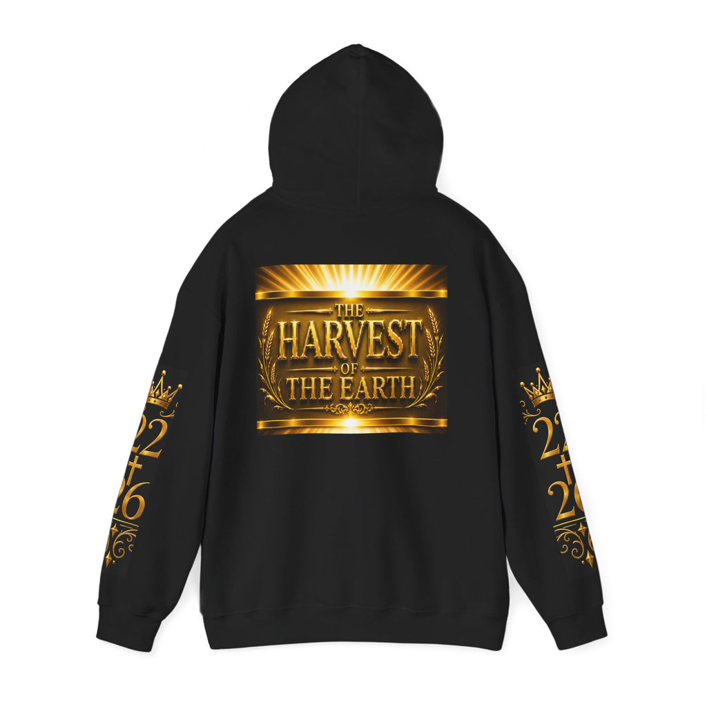 Harvest of the Earth Hoodie — Golden Vintage Apocalyptic Graphic Hooded Sweatshirt