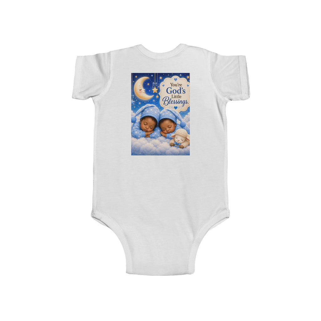 Infant Bodysuit - "God's Little Blessing" Sleepy Twins Nursery Onesie