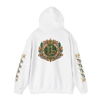 Capricorn Zodiac Crest Hoodie — Ornate Zodiac Virgo Emblem Hooded Sweatshirt