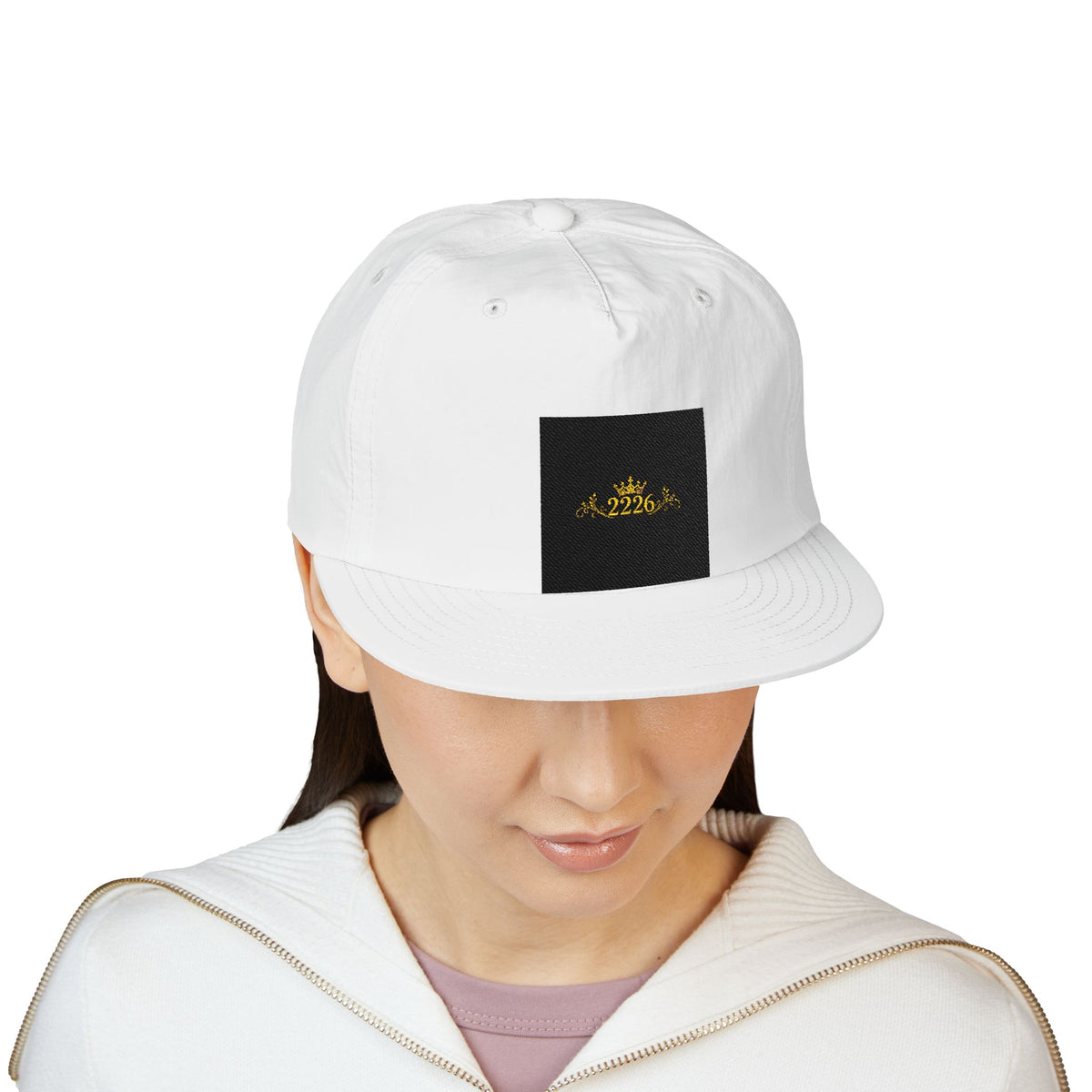 Surf Cap - Minimal Gold Wave Embroidered Patch Hat