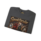 Christian Halloween Crewneck Sweatshirt — "Spooktacular" & Victory Lamb Graphic