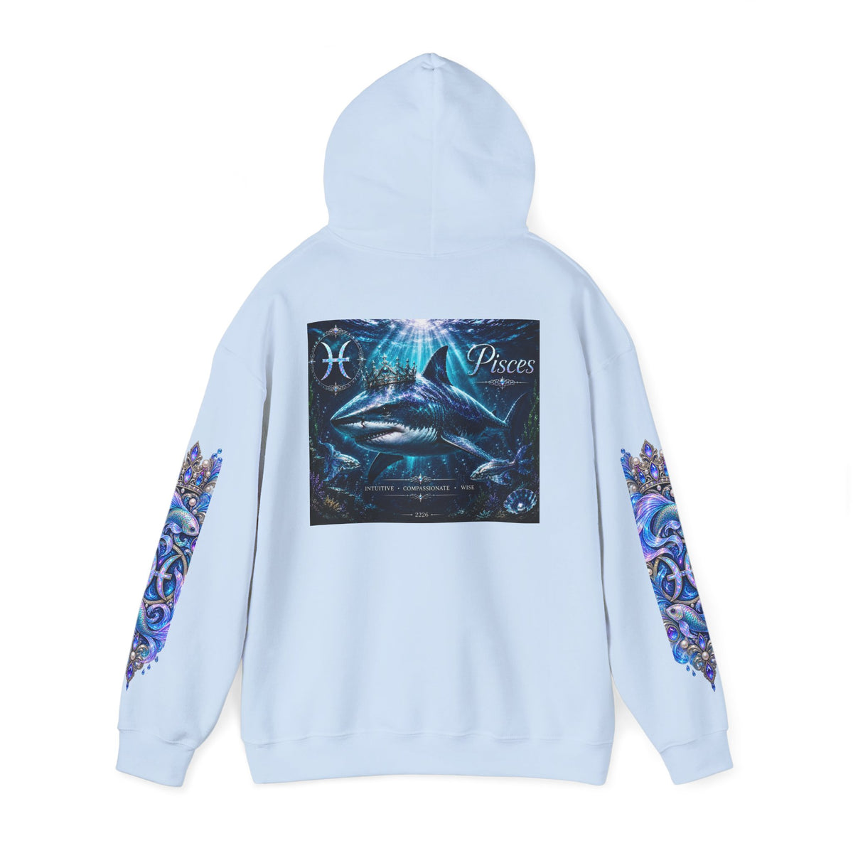 Pisces Hoodie - Astrological Pisces Fish Zodiac Graphic Sweatshirt
