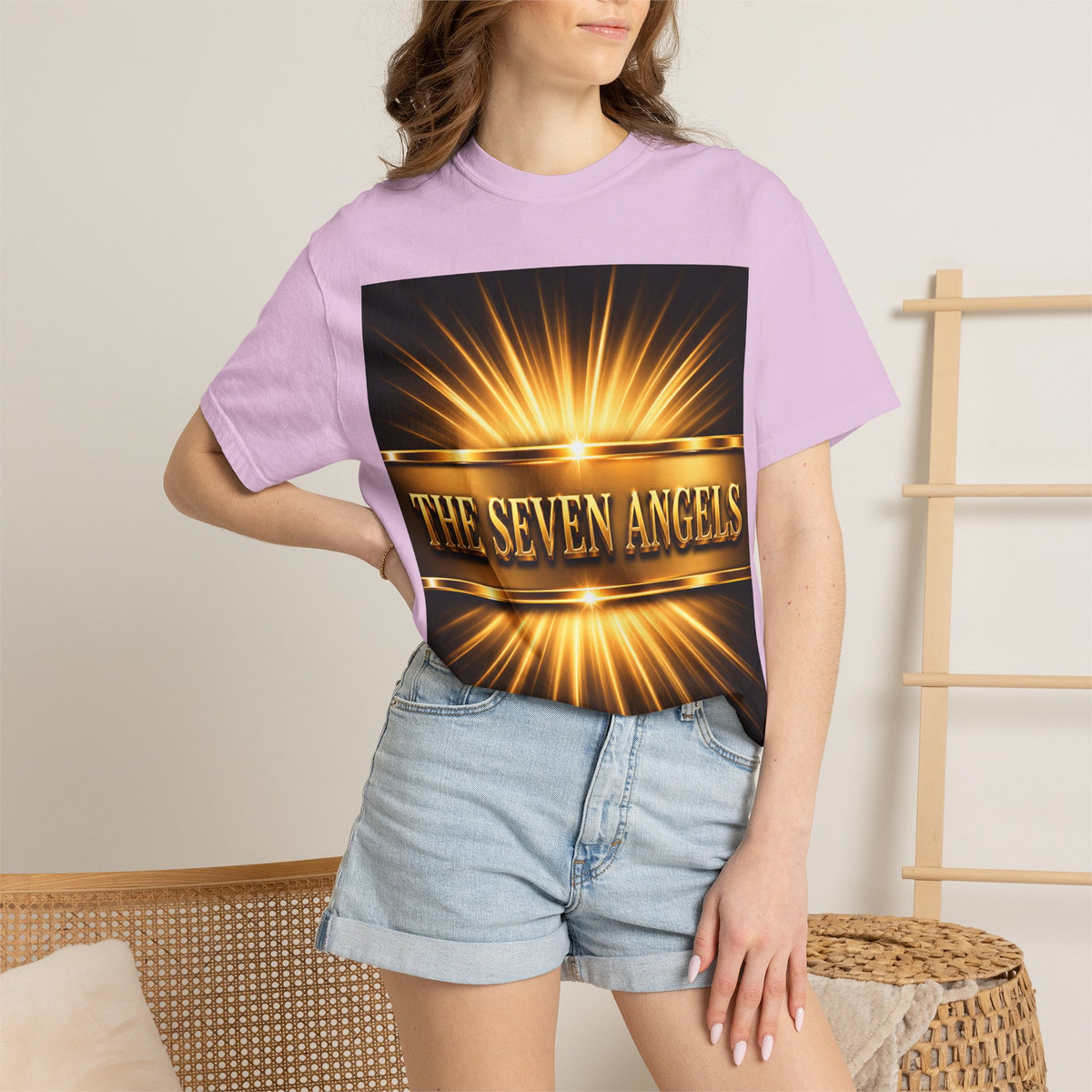 Seven Angels Graphic T-Shirt — "The Seven Angels" Religious Illustration Tee
