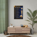Rolled Poster — Peace Scriptures Wall Art | Inspirational Christian Scripture Poster