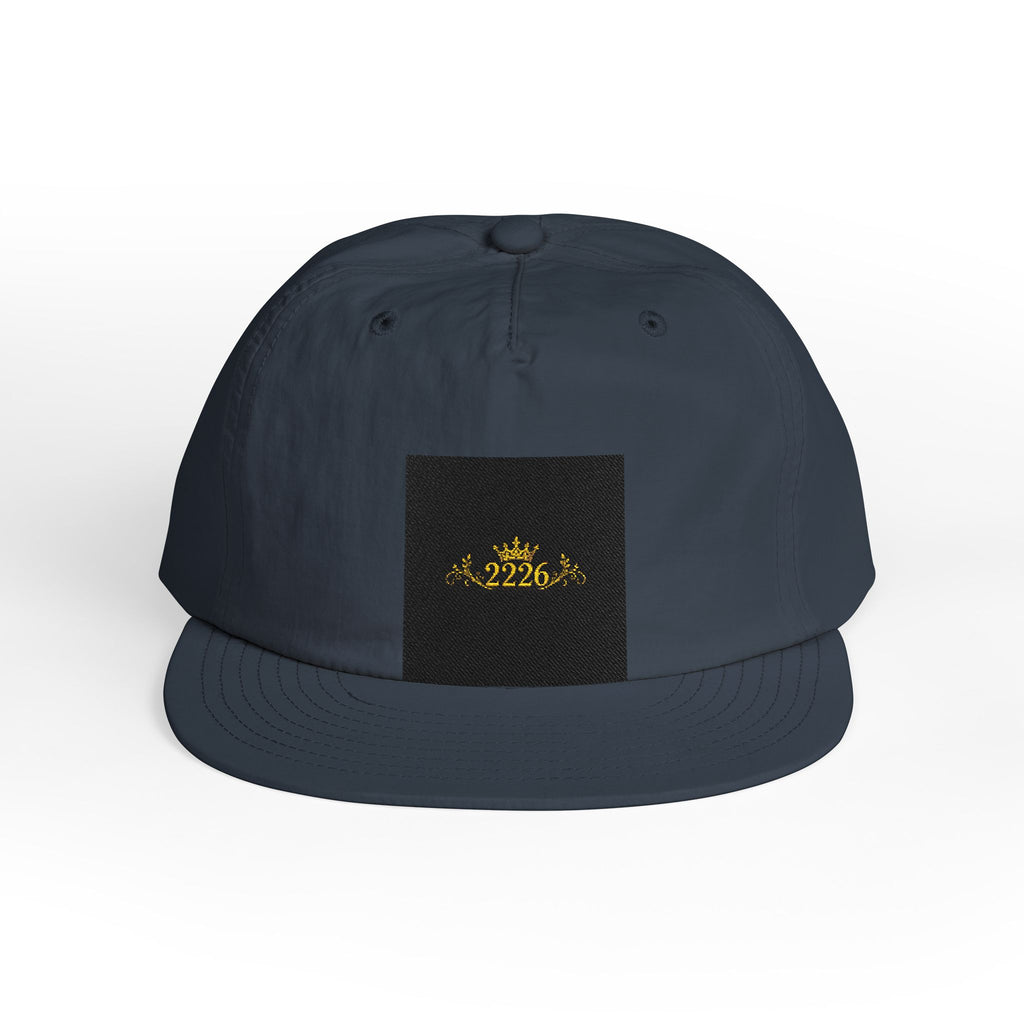 Surf Cap - Minimal Gold Wave Embroidered Patch Hat