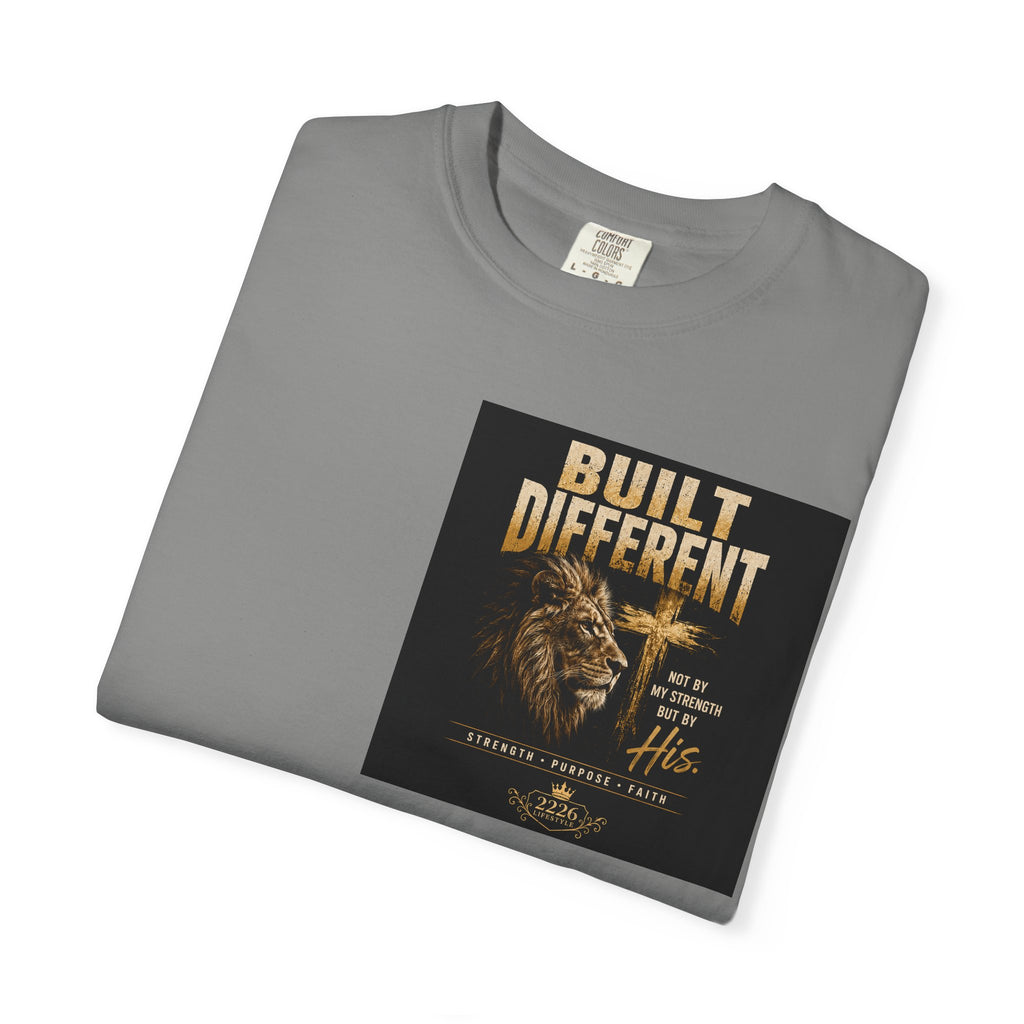 Built Different Lion T-Shirt — Motivational Graphic Tee