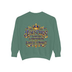 Religious Sweatshirt — “Jesus Christ Today, Tomorrow and Forever More” Crown Graphic