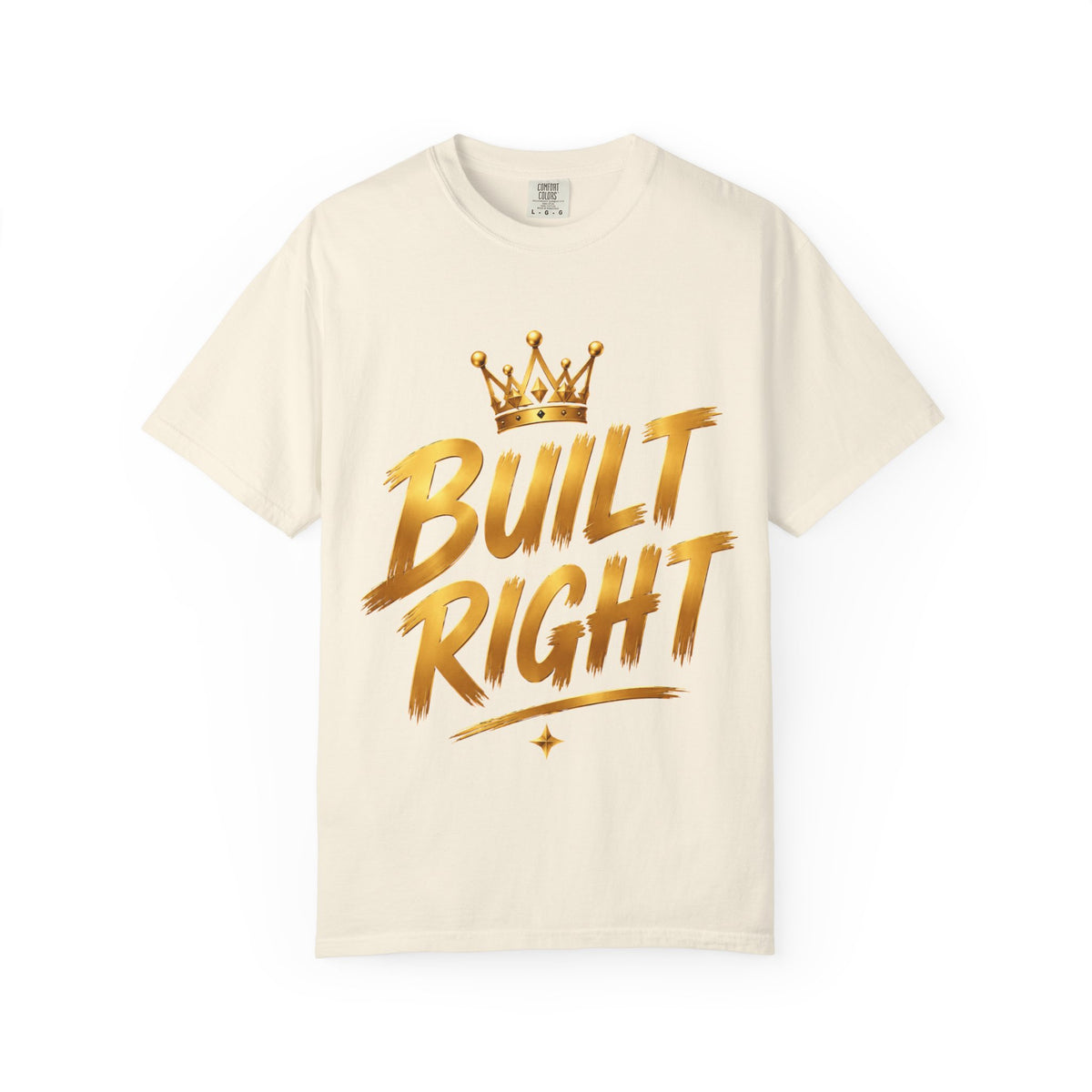 Built Right T-Shirt — Christian Faith Floral Cross Tee (She Is Built Different)