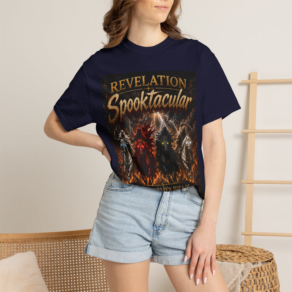 Spooktacular Revelation T-Shirt — "The Victory Lamb" Christian Halloween Graphic Tee