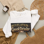 Revelation Spooktacular Sweatshirt — "God’s Reminder: He Is Still on the Throne" Crewneck