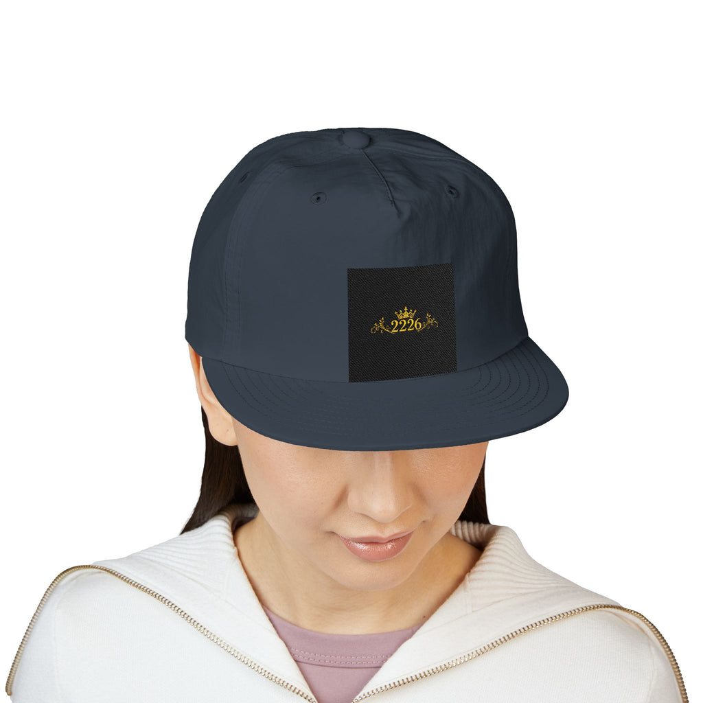 Surf Cap - Minimal Gold Wave Embroidered Patch Hat