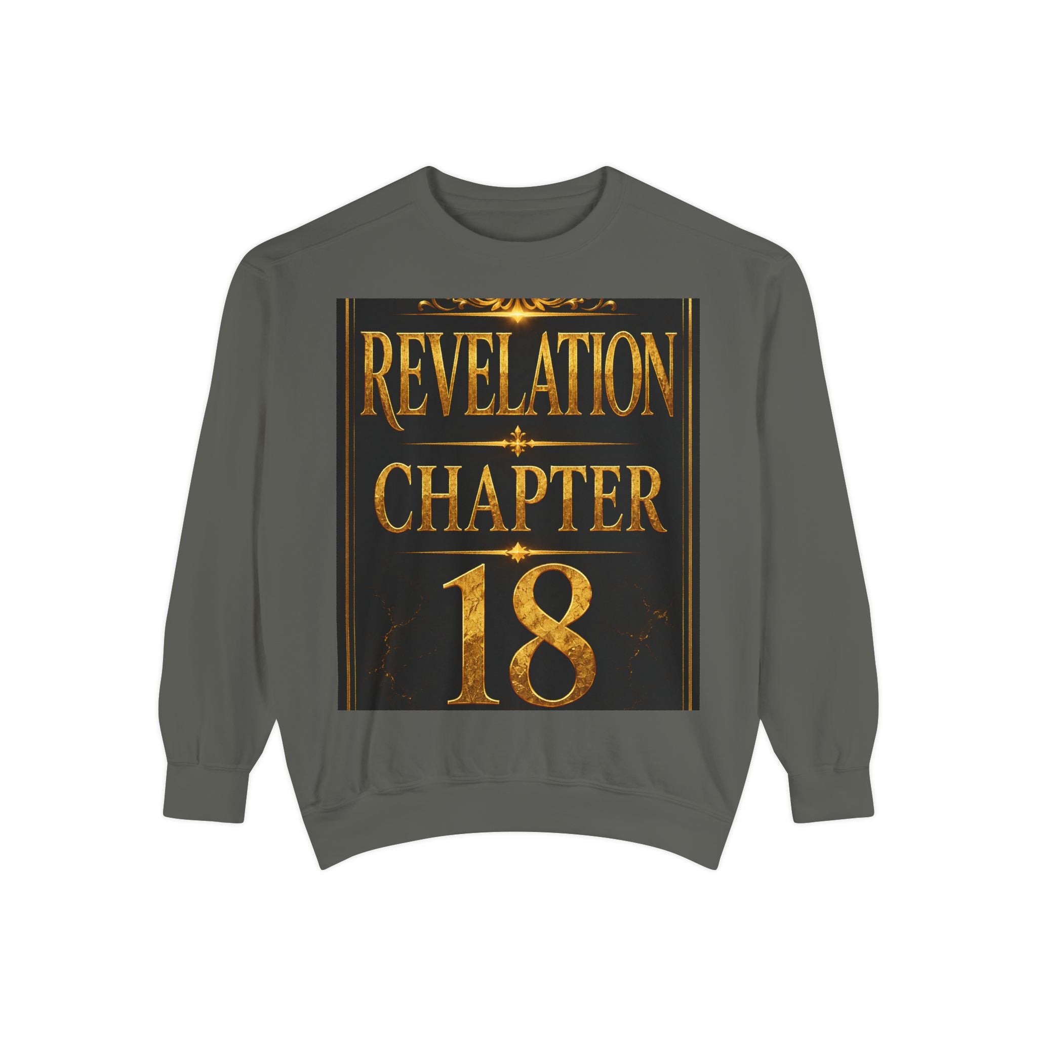 Revelation Chapter 18 Sweatshirt - Angelic Apocalyptic Graphic Crewneck