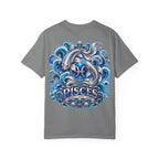 Pisces Zodiac T-Shirt — Blue Koi Fish Astrological Tee
