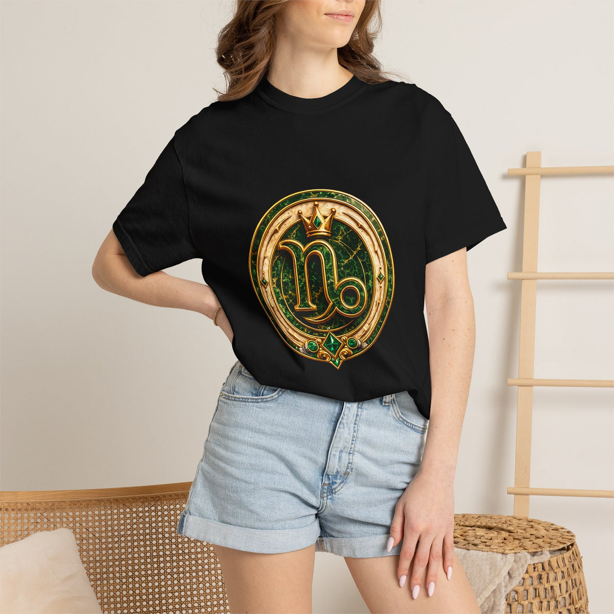 Capricorn Zodiac T-Shirt — Golden Goat Astrology Tee