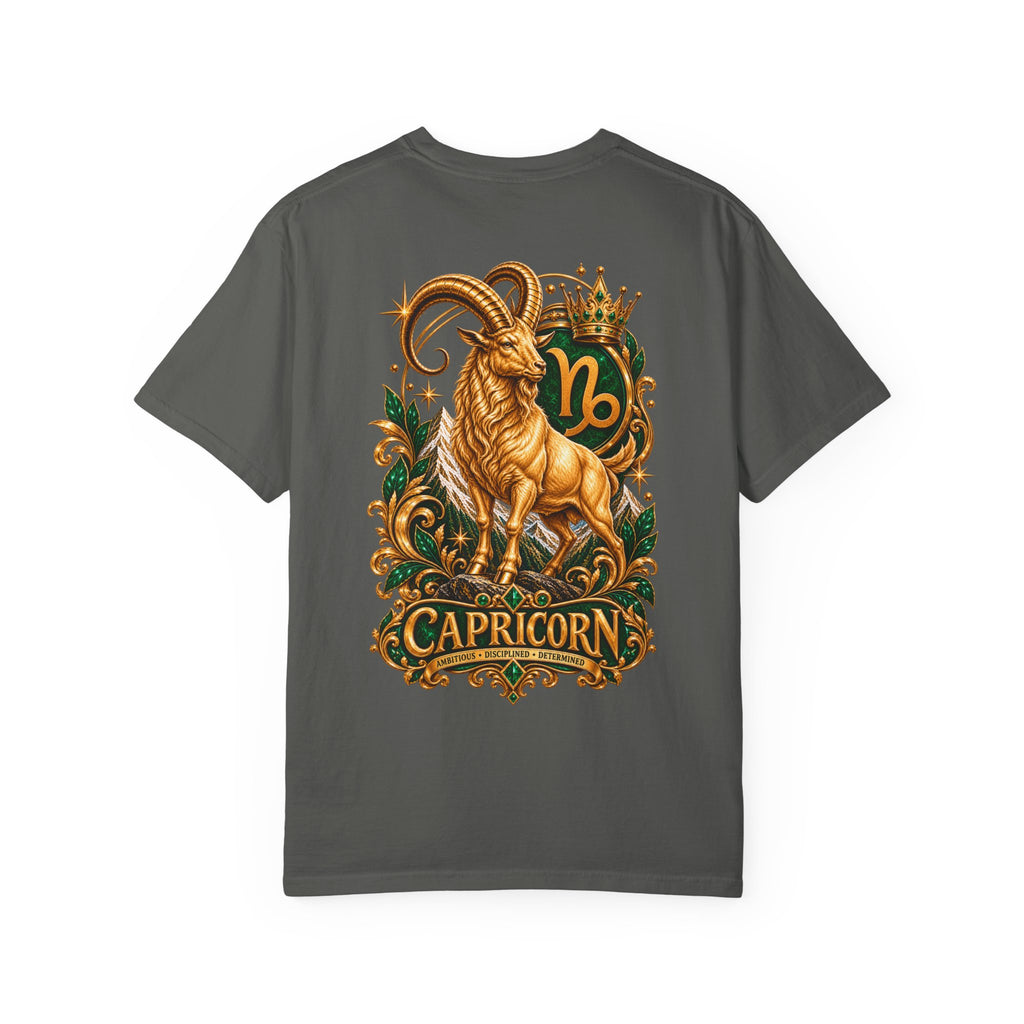 Capricorn Zodiac T-Shirt — Golden Goat Astrology Tee