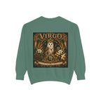 Virgo Zodiac Sweatshirt — Virgo Goddess & Owl Astrology Crewneck