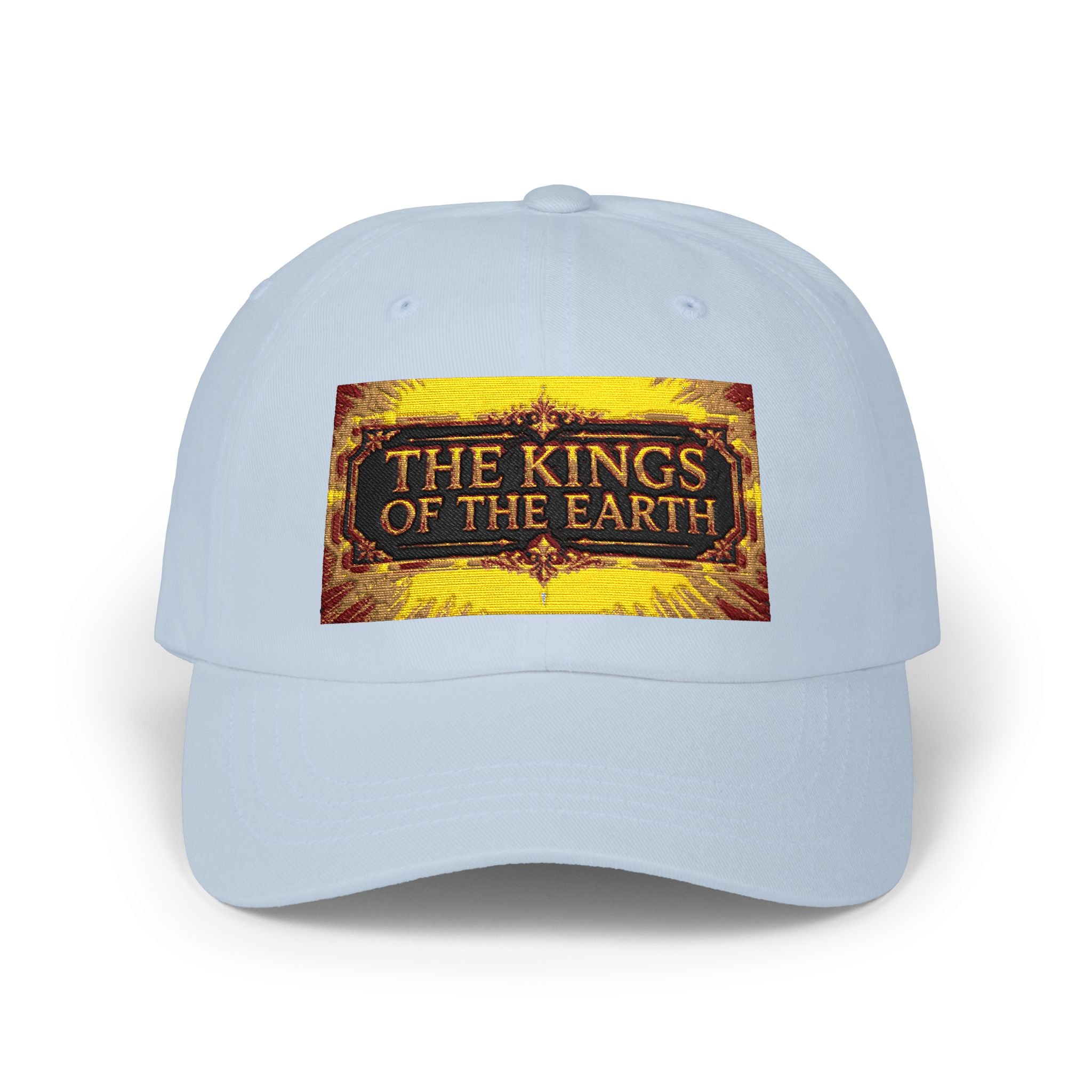 Classic Dad Cap - "The Kings of the Earth" Vintage Gold Patch Baseball Hat