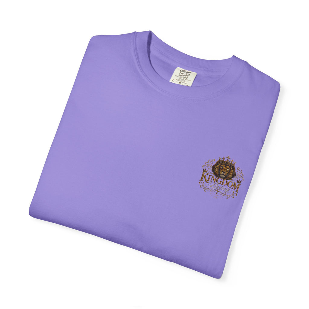 Walking with the King T-Shirt — 'Built Right' Lion Christian Faith Tee